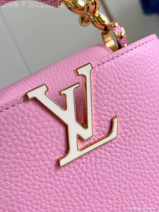 Official oldcobbler VUITTON MINI-21*14*8CM CAPUCINES LOUIS 0724